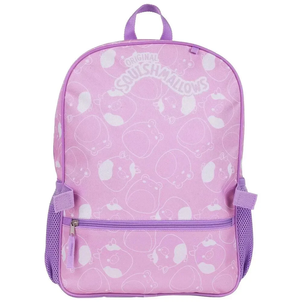 Squishmallows Michaela 4-piece Backpack Set with Detachable Lunch bag